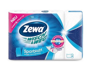 Papīra dvieļi Wisch & Weg Sparblatt, 4 ruļļi 