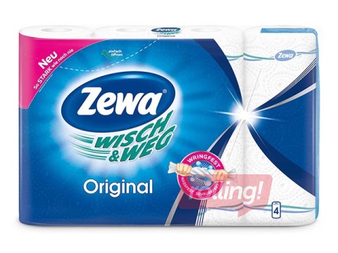 Papīra dvielis Zewa Wisch&Weg Original, 4ruļļi
