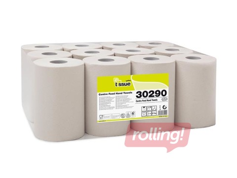 Papīra dvieļi E-Tissue Minipull 68, Ø19, 12 ruļļi, 2 slāņi, gaiši brūni