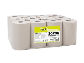 Papīra dvieļi E-Tissue Minipull 68, Ø19, 12 ruļļi, 2 slāņi, gaiši brūni