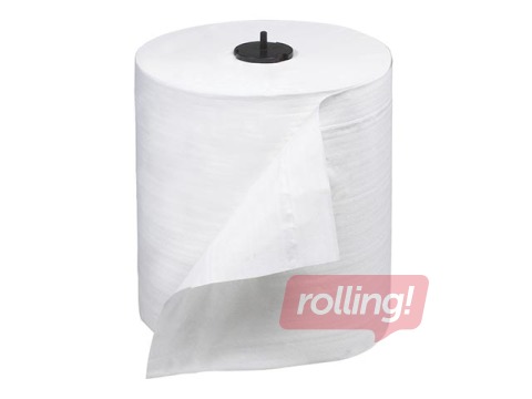 Papīra dvieļi Clean, 6 ruļļi, 2 slāņi, balti