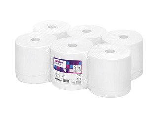 Papīra dvieļi Wepa Satino Prestige XXL, balti, 6 ruļļi, 2 slāņi, 220m