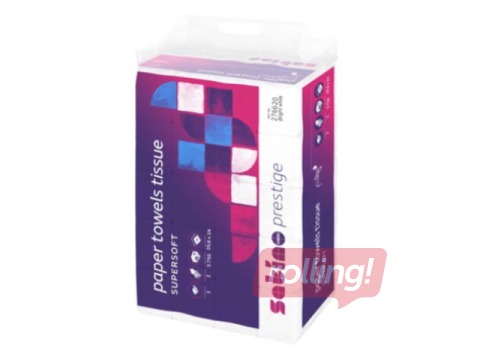 Roku salvetes Wepa Satino Prestige Z, 20.6 x 8 cm, 25 paciņas