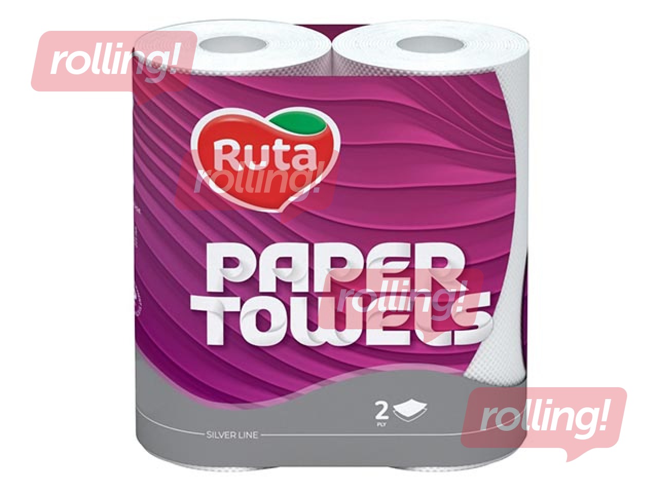 Papīra dvielis Ruta universal 2 ruļļi,  2-slāņu, balts