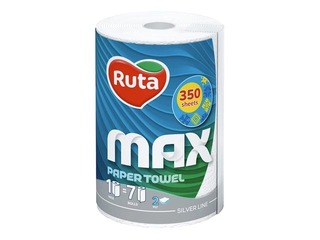 Papīra dvielis Ruta MAX 1 rullis,  2-slāņu, balts