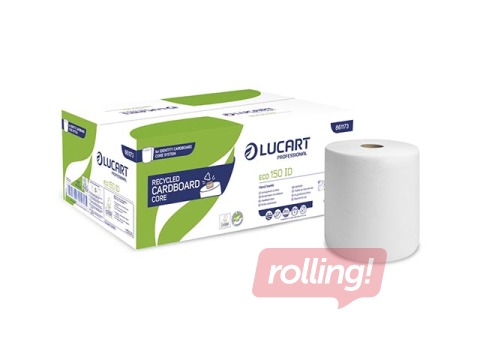 Papīra dvieļi ruļļos Lucart, Eco 150 ID, 2 slāņi, 150m, 6 ruļļi