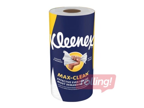 Papīra dvielis Kleenex, Max-Clean, 1 slāņis, 1 rullis, 94 loksnes