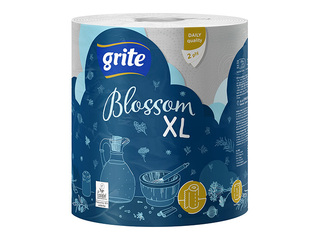 Papīra dvielis Grite, Blossom XL, 2 slāņi, 1 rullis