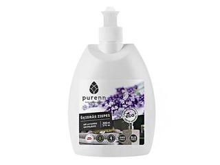 Ekoloģiskas  šķidrās ziepes PURENN ar lavandas un pīlādžu ekstraktu, 500ml