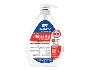 Dezinfekcijas līdzeklis rokām Sanitec Sani Gel Med, 600 ml