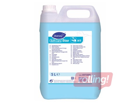 Šķidrās ziepes rokām Soft Care Star H1 5l