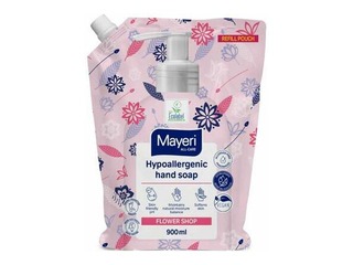 Šķidrās ziepes All-care, Flower shop, hipoalerģiskas, uzpildes iepakojums, Mayeri, 900 ml