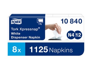 Salvetes Tork Xpressnap N4, 5 pac., 1 slānis, baltas