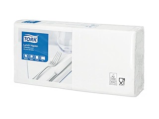 Salvetes Tork 33x33 cm, 150 gab, 3 slāņi, baltas