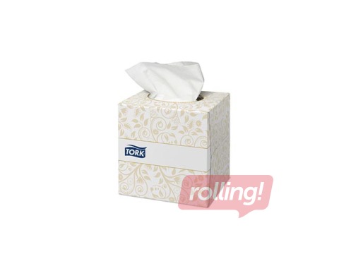 Kosmētiskās salvetes Tork Premium Cube, 1 pac., 2 slāņi, baltas