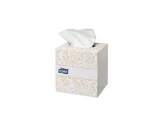 Kosmētiskās salvetes Tork Premium Cube, 1 pac., 2 slāņi, baltas