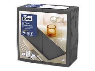 Salvetes Tork Premium LinStyle, antracīts 50 gab.