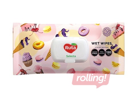 Mitrās salvetes Ruta Selecta,120 gab.