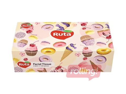 Kosmētiskās salvetes, Ruta Woman, 2 kārtas, 150 salv.