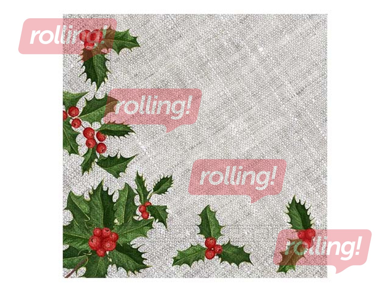 Salvetes, 33 x 33 cm, 20 gab., 3 slāņi, Ziemassvētku dizains