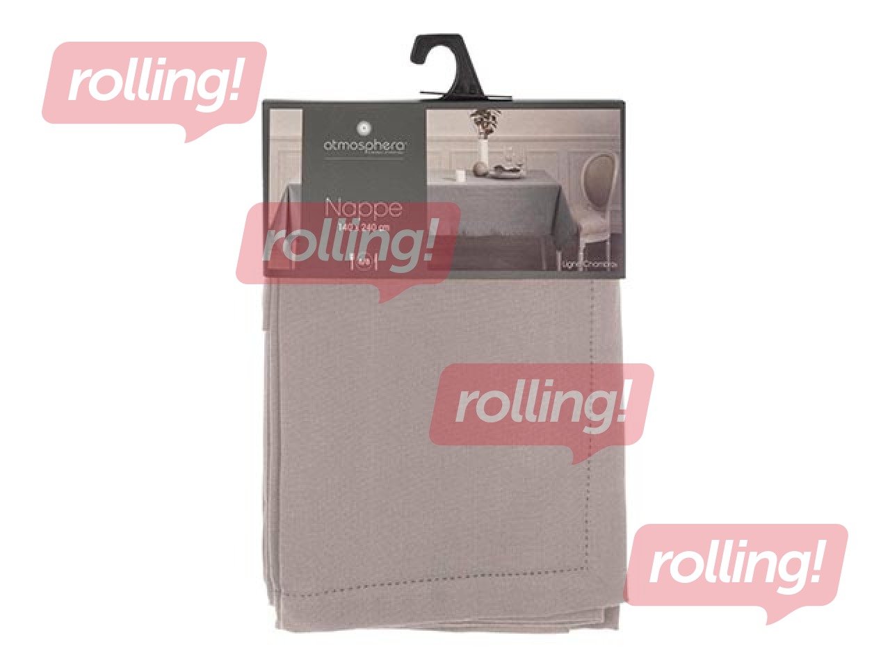 Galdauts Chambray, 240 x 140 cm, bēša/smilškrāsas