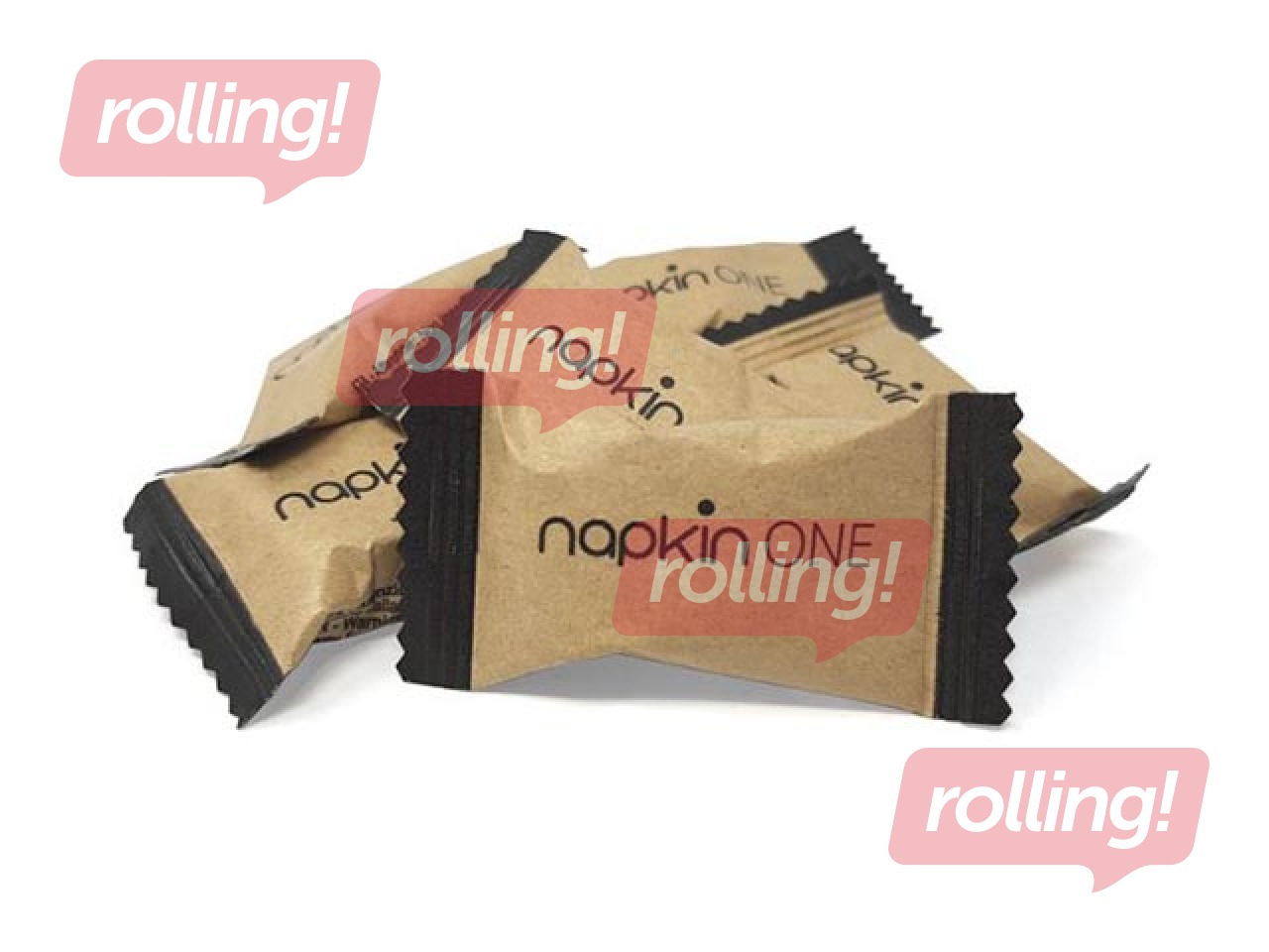 Salvetes, presētas, One 96, 24x25 cm, 96 gab., baltas