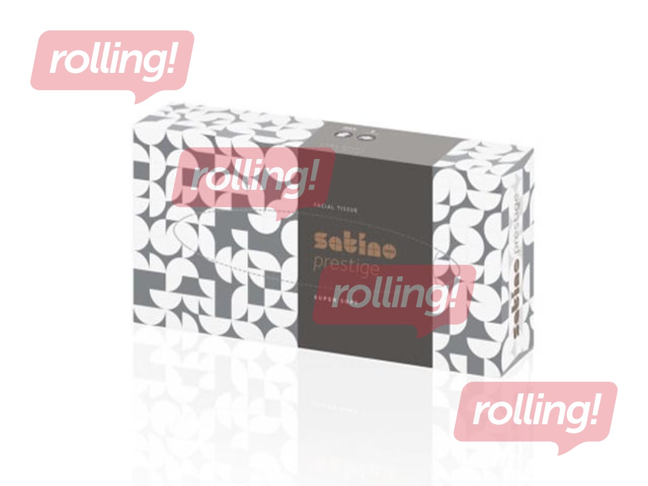 Kosmētiskās salvetes Satino Prestige, baltas, 2 kārtas, 100 salv.