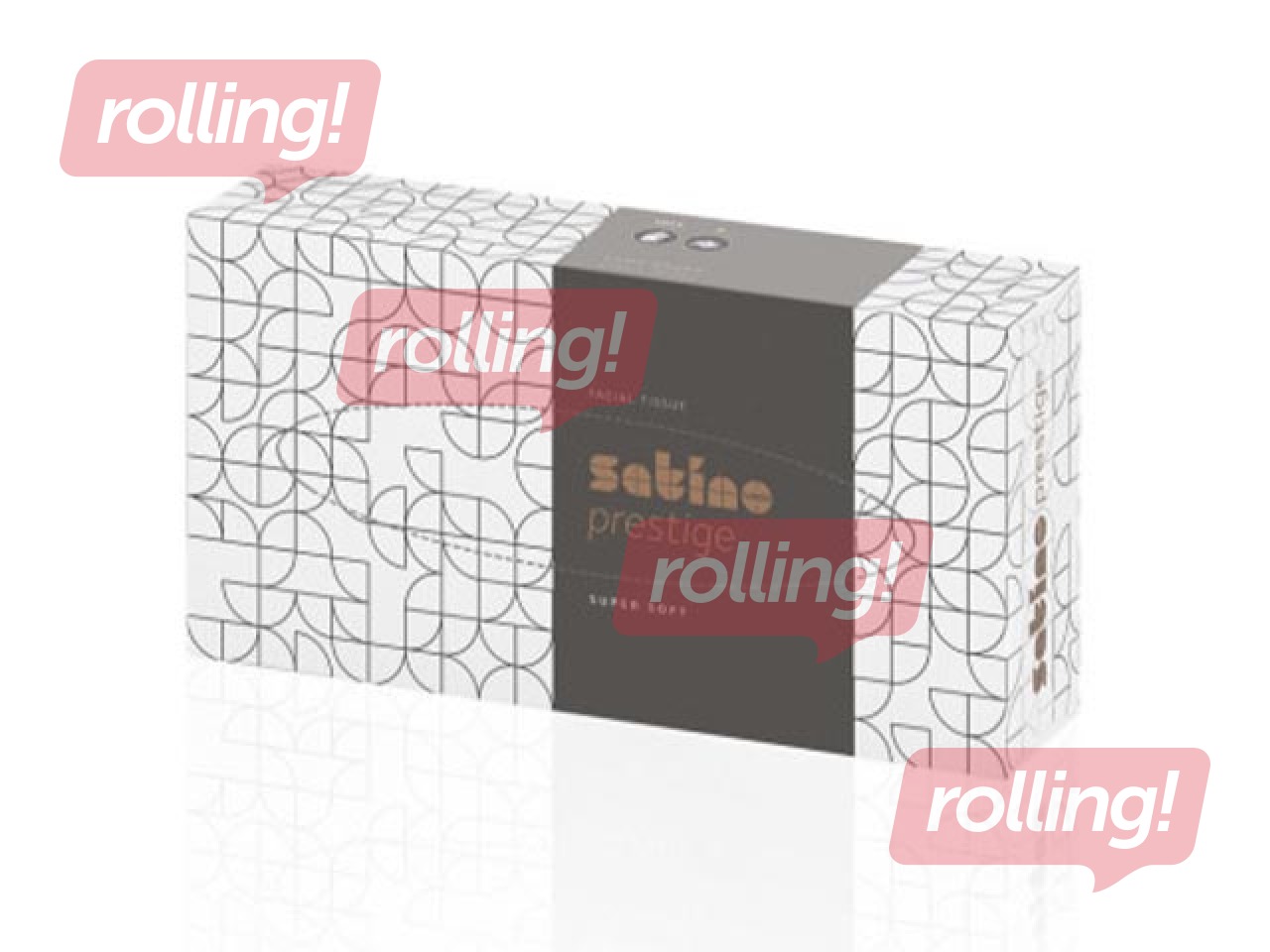 Kosmētiskās salvetes Satino Prestige, baltas, 2 kārtas, 100 salv.