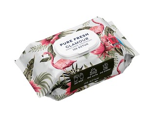 Mitrās salvetes, Naturelle, Pure Fresh, Glamour, 120 gab.