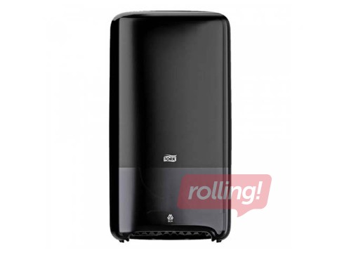 Tualetes papīra turētājs Tork Twin T6, plastikāta, melns