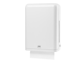 Papīra dvieļu loksnēs turētājs WEPA, H3, balts