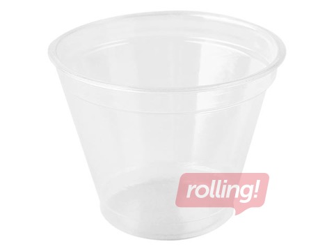 Plastmasas glāzes caurspīdīgas, ø95mm, 200/280ml, PET, 50gab.