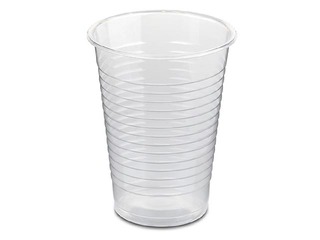 Glāzes plastmasa, 200 ml,caursp.,100 gab.