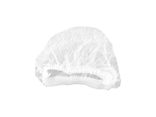 Cepure gofrēta, vienreizlietojamā, BaltLine, balta, 100 gab.