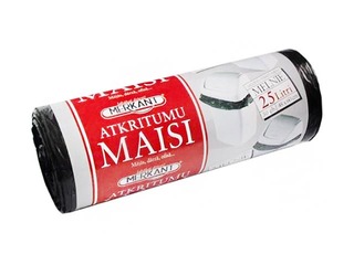 Atkritumu maisi Merkant, 25l, 9 mikr., 30 gab., melni