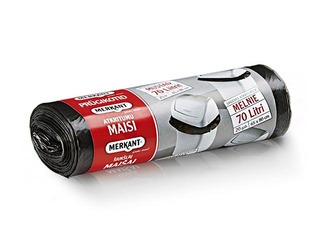 Atkritumu maisi Merkant, 70 l, 12 mikr., 20 gab., melni
