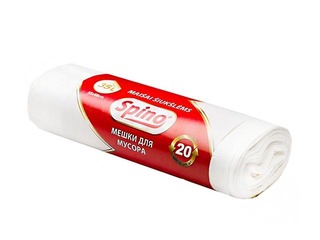 Atkritumu maisi Spino, 35 l, 10 mikr., 20 gab., balti