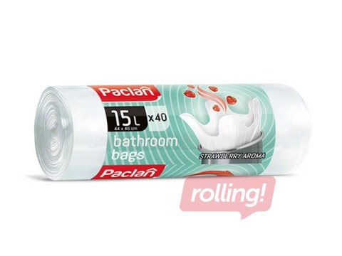 Atkritumu maisi aromatizēti, sasienami, 15 L, 8 mikr., 40 gab., balti