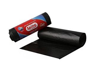 Atkritumu maisi Spino, 30 l, 10 mikr., 20 gab., melni