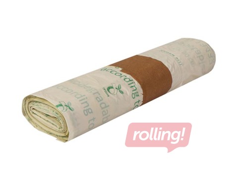 Biokompostējami atkritumu maisi BIO, zaļi, 75l, 18 mikr., 20 gab.