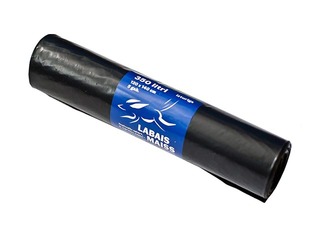 Atkritumu maisi Labais Maiss, 350 l, 50 mikr., 5 gab., melni