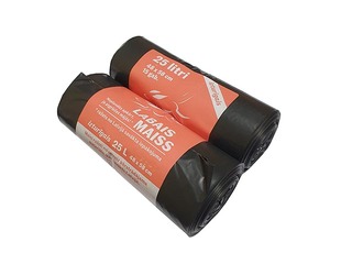 Atkritumu maisi Labais Maiss, melni, 25l, 30 mikr., 15 gab.