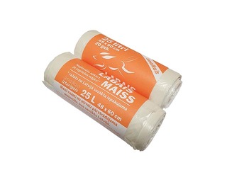 Smalkie atkritumu maisi Labais Maiss, 25l, 10 mikr., 20 gab., balti
