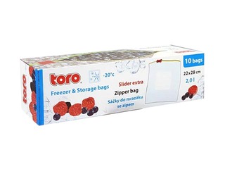 Maisiņi produktu saldēšanai, Slider ZIP, 2l, 10 gab 