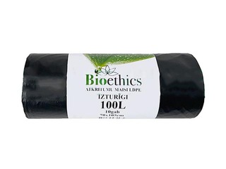 Atkritumu maisi, 100 l, 30 mikr., 70x105cm, 10gab, melni