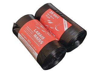 Atkritumu maisi Labais Maiss, 25l, 30 mikr., 30 gab., melni