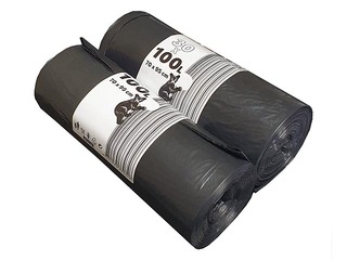 Atkritumu maisi Labais Maiss, Basic, 100l, 30 mikr., 30 gab., melni