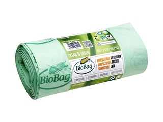 Industriāli kompostējami atkritumu maisi, BioBag,  125 – 150l, 35 mikr., 5 gab.