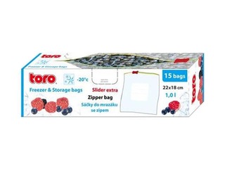 Maisiņi produktu saldēšanai, Slider ZIP, 1l, 15 gab 