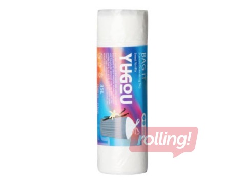 Atkritumu maisi aromatizēti, balti, 35l, YuGou,15gab